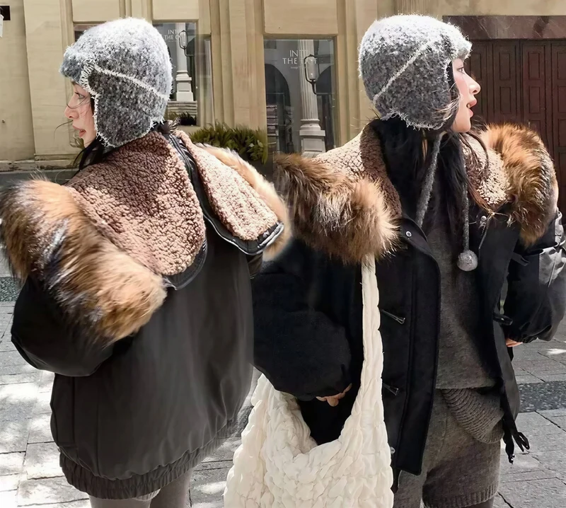 

Parkas Womens Longues Autumn Corduroy Adjustable Drawcord Elastic Ribbed Cuffs Fluffy Pile Lined Lint Cozy Relaxed Leisure Solid