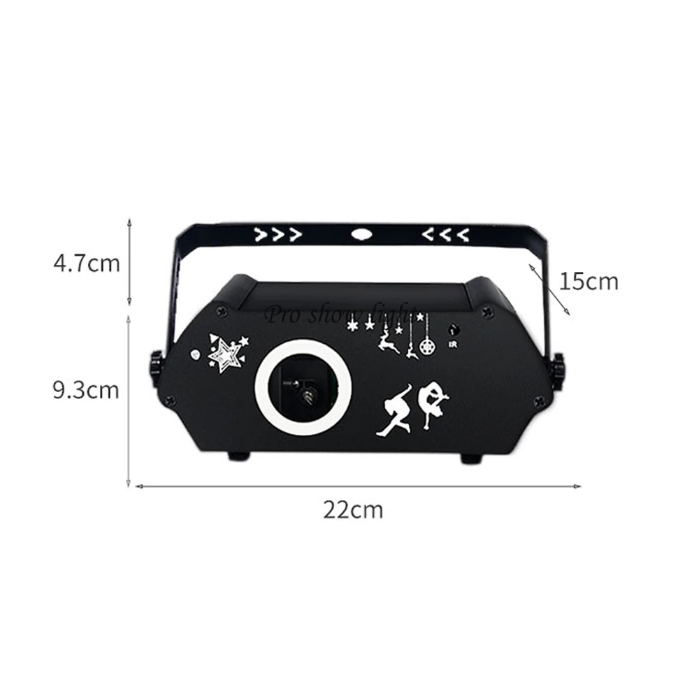 Luces de DJ para fiesta, proyector de luz láser a todo Color RGB de 300mW, luz láser de animación 3D de 15K con Control remoto, luz de discoteca DMX