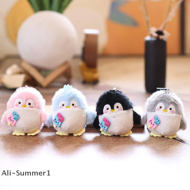 Cute Cartoon Penguin Animal Plush Doll Stuffed Toys Keychain Bag Pendant Creative Backpack Hanging Ornament Gift Ragdoll Keyring