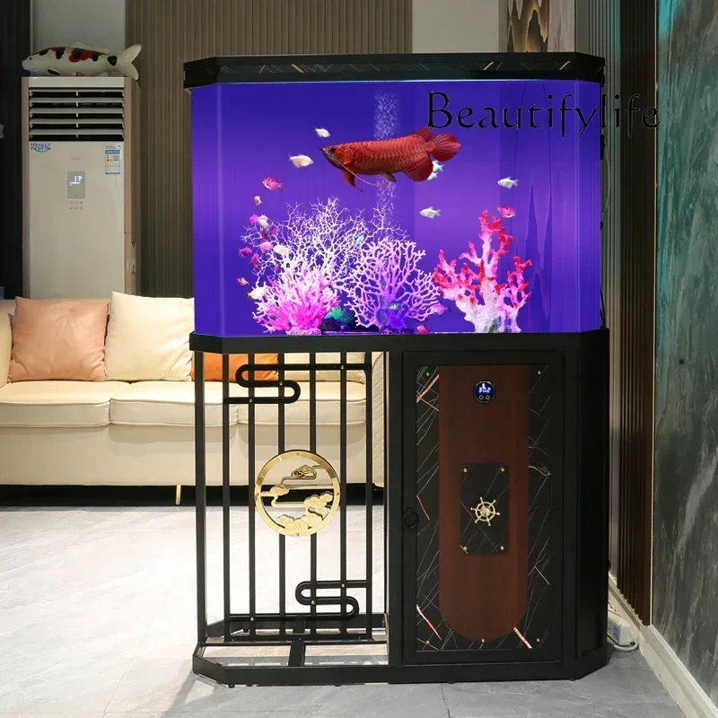 Экран у стены, ленивый экологический аквариум без воды, новый акриловый аквариум для средней и большой в гостиной
