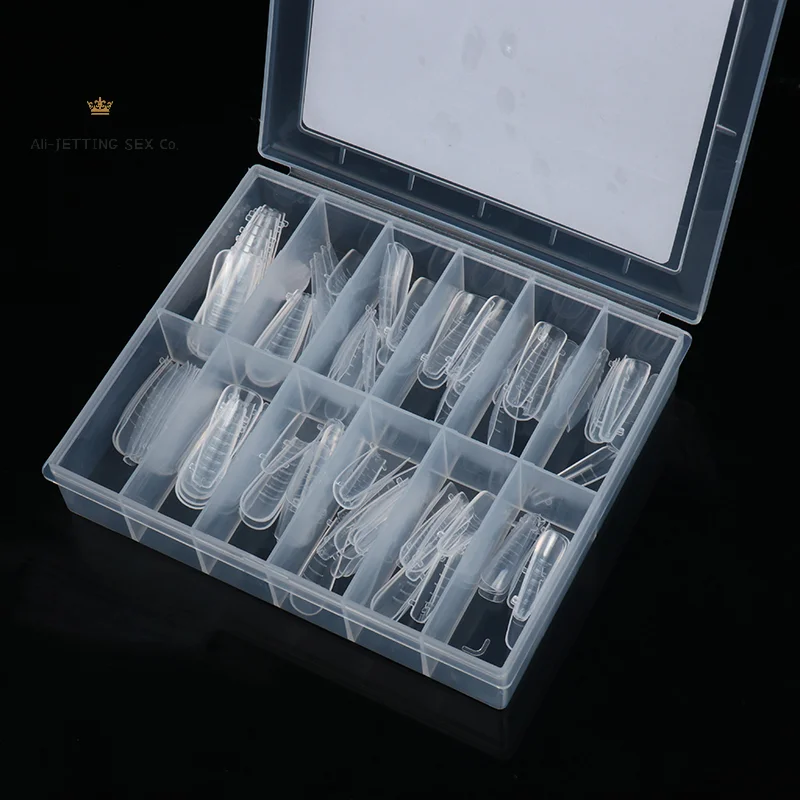 

Fake Nails Extension Gel Dual Nail Form Coffin Nails Full Cover 120pcs