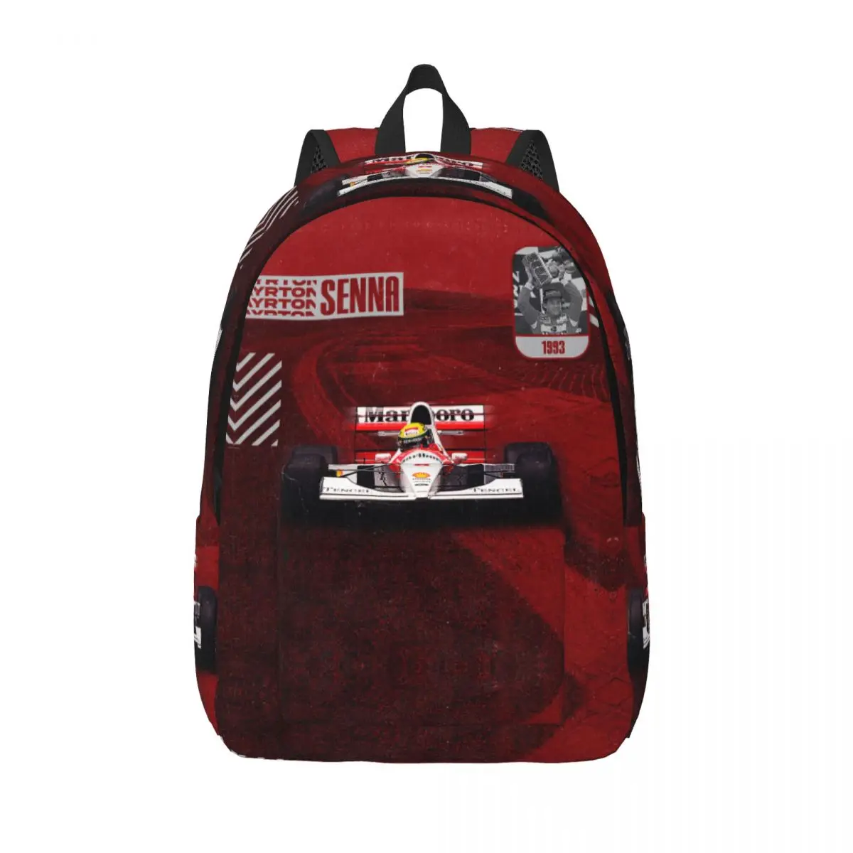 

Custom A-Ayrtons Racing Laptop Backpack Men Women Basic Bookbag for College School Student Motor Hot Bags