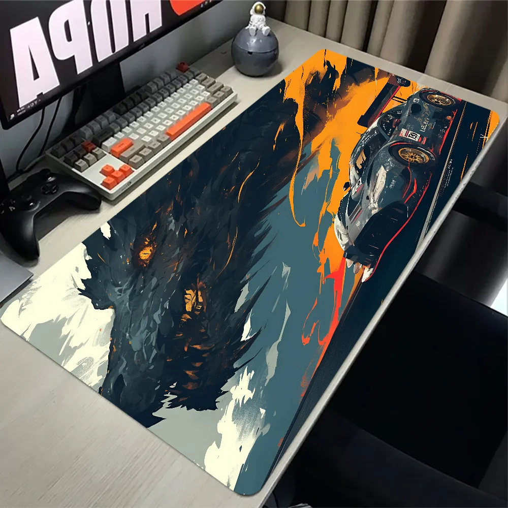 

HD Black Dragon xxl mat GTR racing Mousepad Notebook Pad XXL Size Non-slip Keyboard Accessories Laptop Desk Office Expansion pad