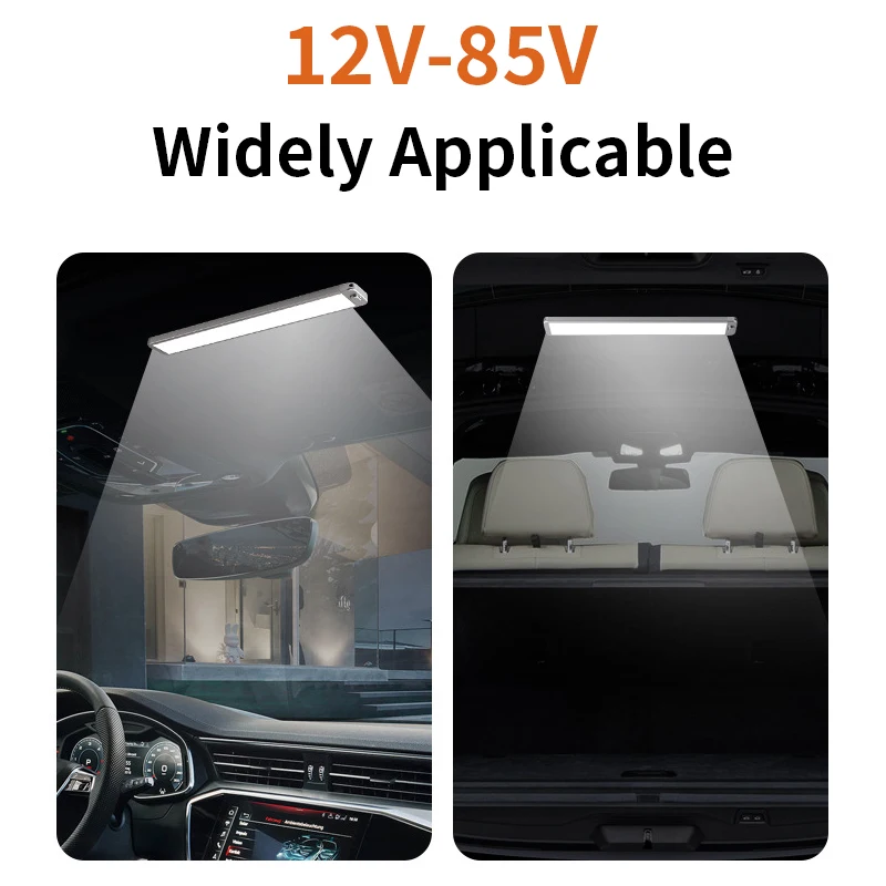 RV Light 12-85V LED Interior Light Super Bright White Light Strip Universal Ceiling Lamp for Camper Van Travel Trailer