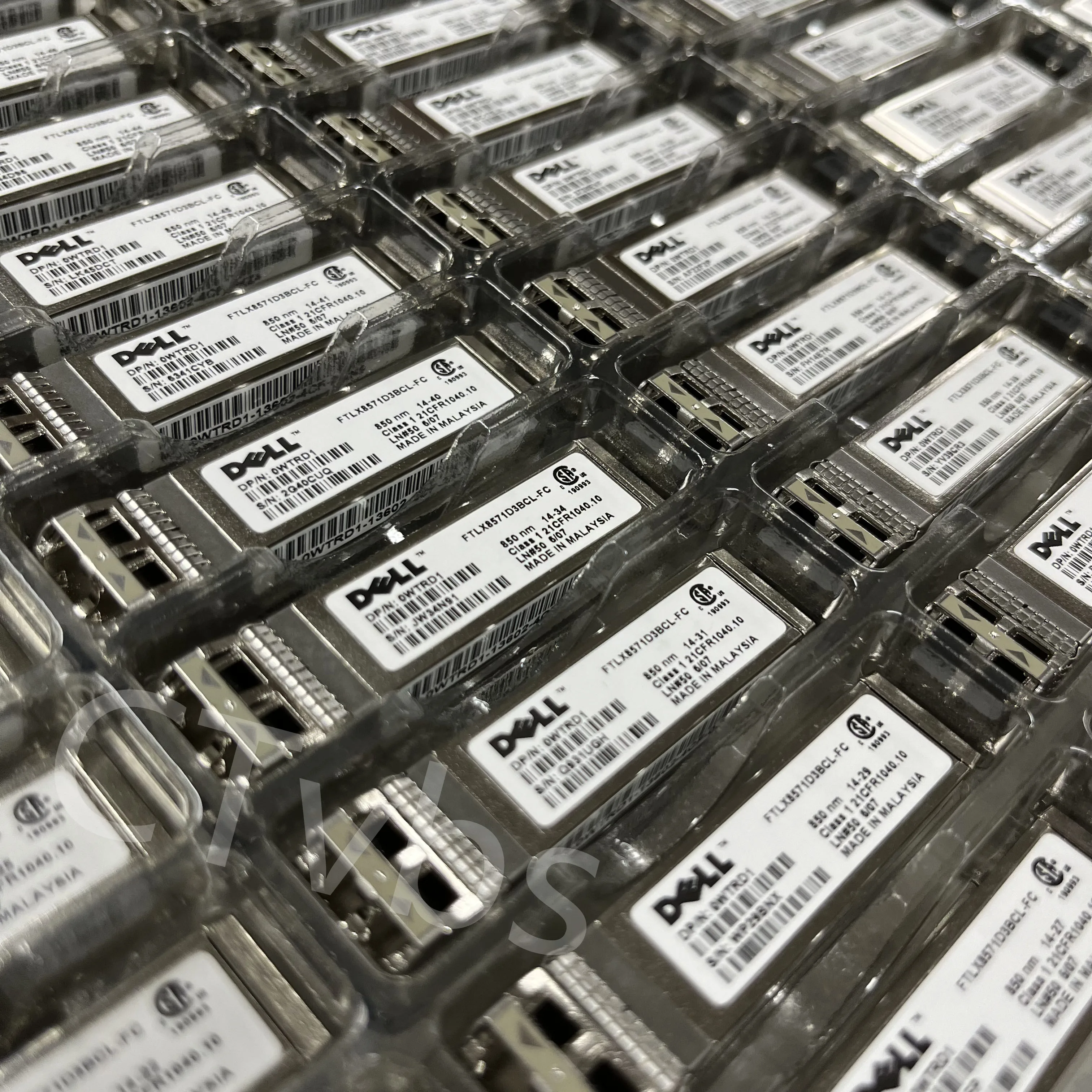 WTRD1 Dell FTLX8571D3BCL-FC 10G SFP + SR 850nm 300m جهاز الإرسال والاستقبال SFP-10G-SR وحدة الألياف البصرية