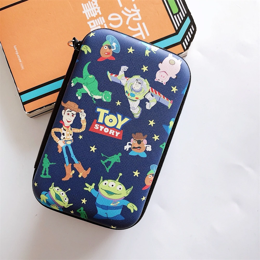 10cm*16.2cm Zipper Bag For Earphone Cable Power Bank Storage Box Cartoon Sanrio Disney Pattern Carry Case Cover