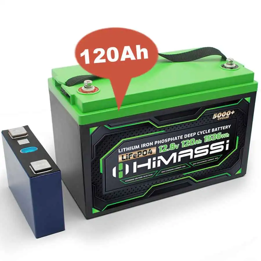 HIMAX Factory With Years of Experience Sells Lifepo4 Battery Batteries 12V 12.8V 100Ah 120Ah Lithium Batterie For Energy Storage