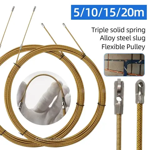 범용 와이어 리드 스레딩 장치 도구 풀리가 있는 전기 기술자를 위한 빠른 파이프라인 라우팅 장치 다크 와이어 리드 케이블 풀러