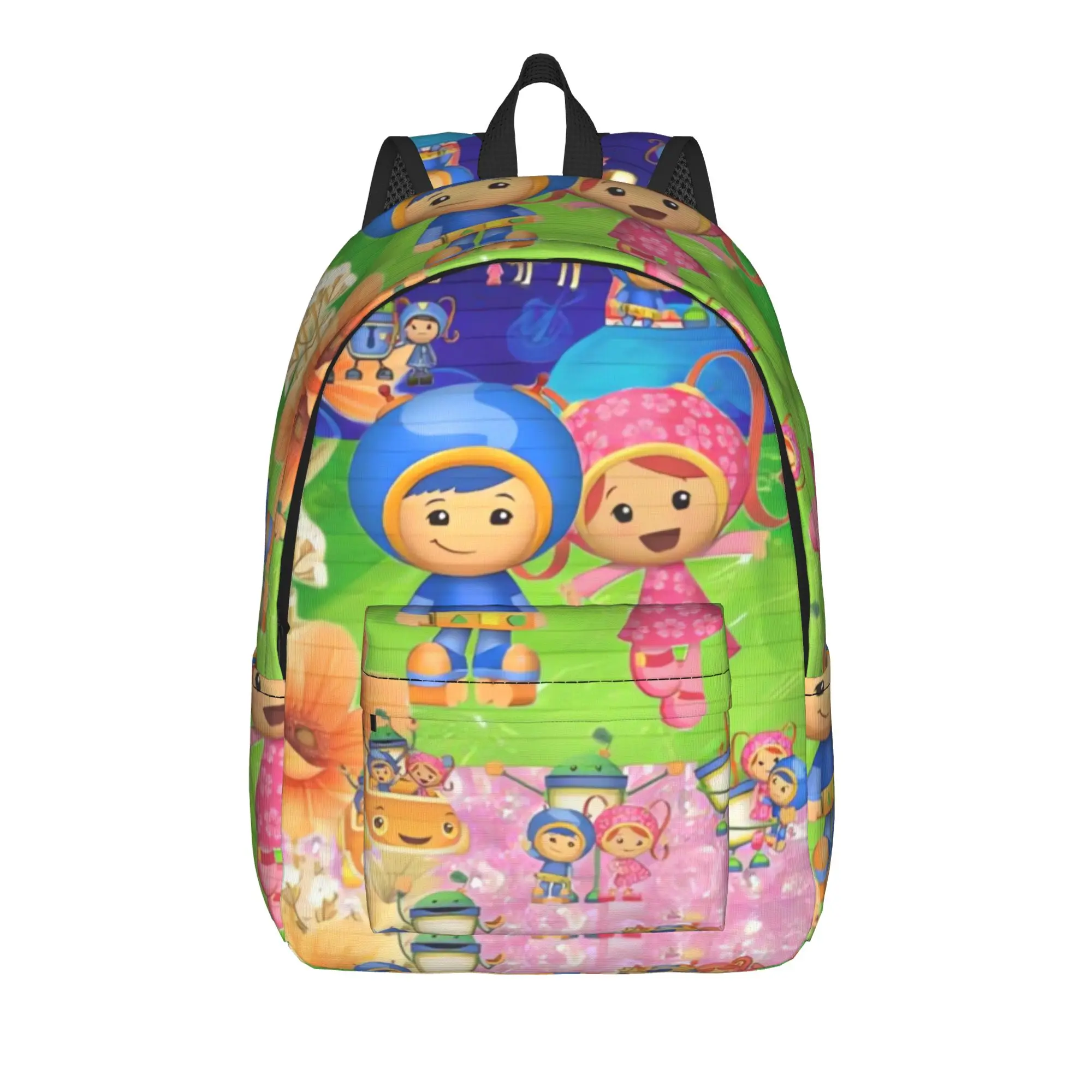 Cartoon Floral Team Umizoomi Backpack  Trekking Backpacks Boy Casual School Bags Custom Print Rucksack