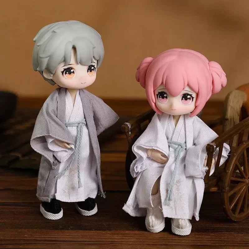 For Obitsu 11 Doll Chinese Style Hanfu Robe For OB11 1/12 Gsc Molly YMY Body9 Body Doll Cloth NAGI Doll Outfit Clothes
