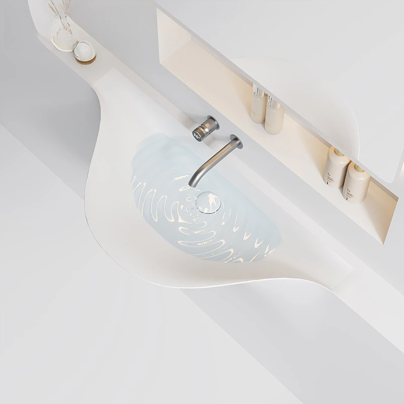 Artificial acrylic washbasin light luxury art outdoor children