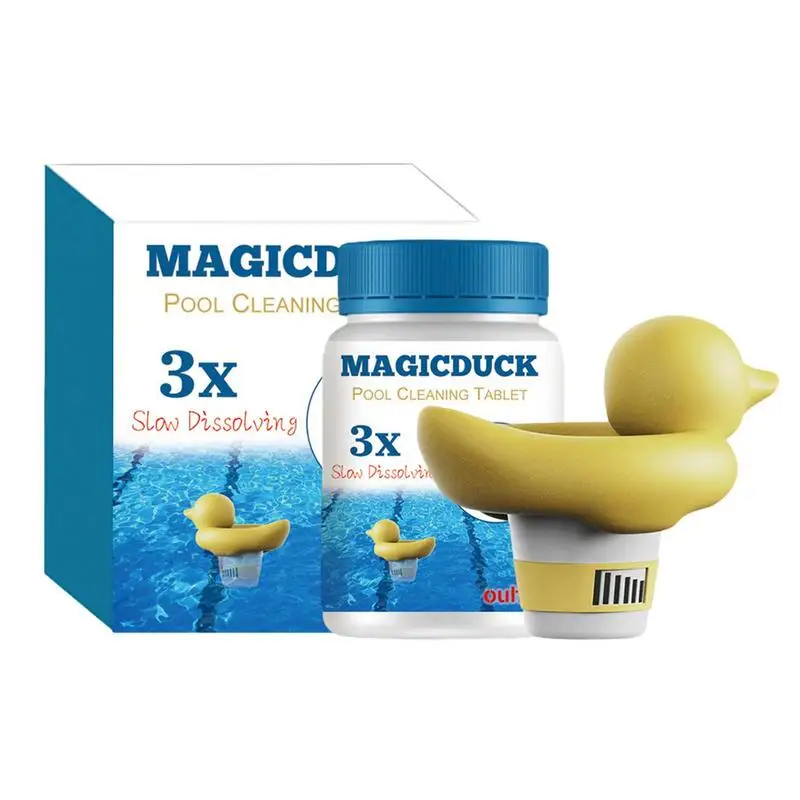 

Хлорные таблетки для бассейна, хлорирующие таблетки с плавающими хлорными таблетками для бассейна, с медленным раствором и длительным сроком службы, белый 1