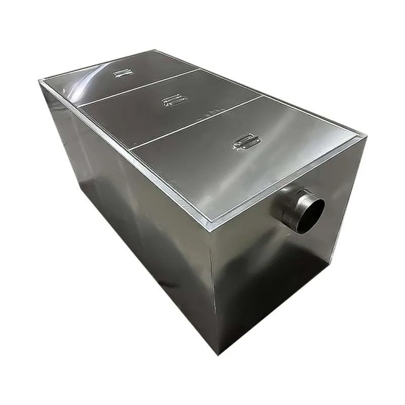 Stainless steel buried grease trap catering hotel trench oil-water separator