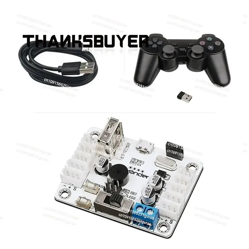 Hiwonder Placa Controladora De Servobus Serie, Controlador Para PS2, Receptor USB Para Brazos Robóticos