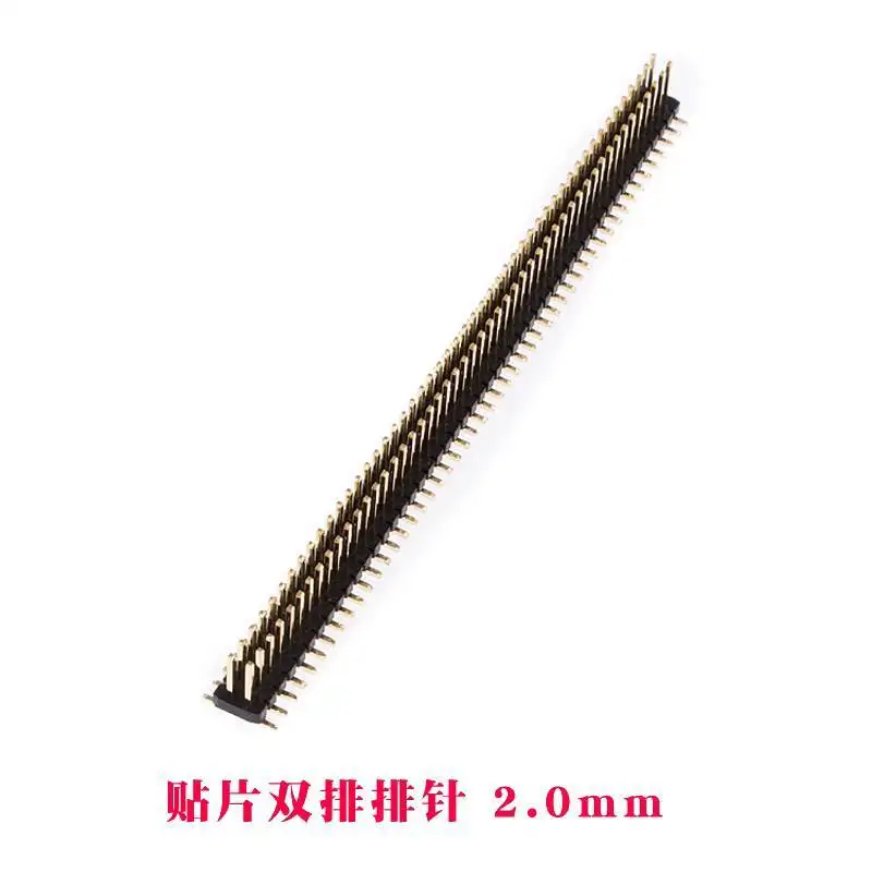 1 Stück SMD Einreihiger Doppel-Buchsenstecker 1*40P 2×40P Versetzter Rastermaß 2,0 mm Vertikaler Typ – Detail 7