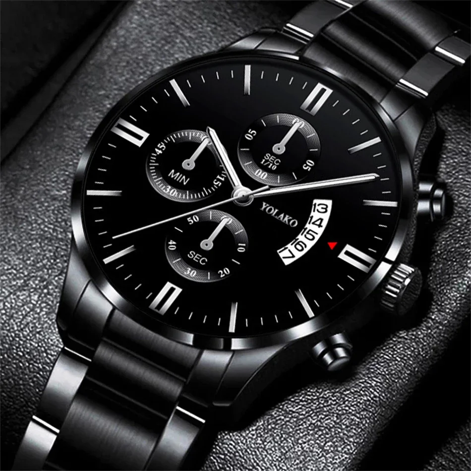 Luxury Fashion Watches Men Stainless Steel Quartz Wrist Watch for Man New Business Casual Watch Часы Мужские Relojes Para Hombre