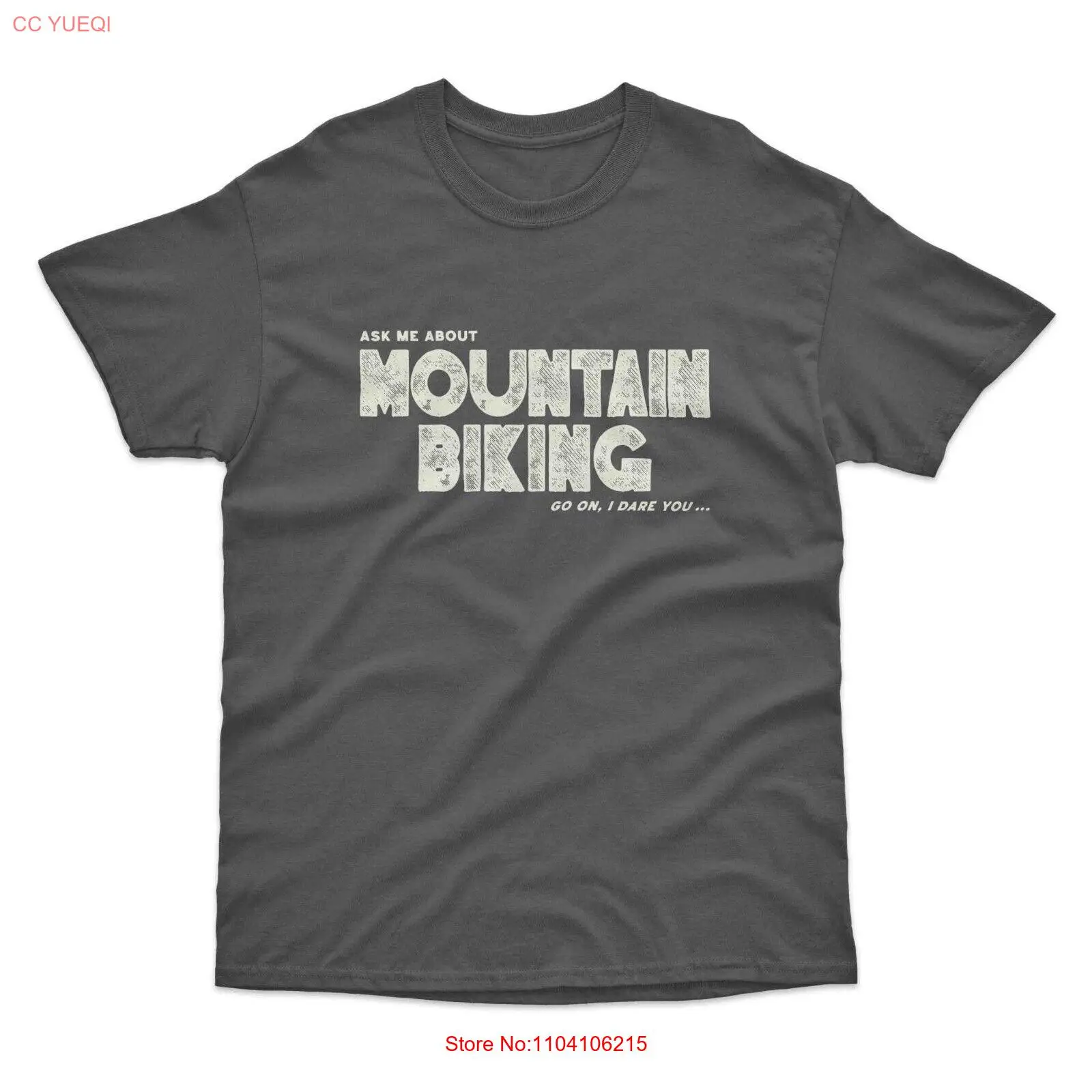 

Ask Me About Mountain Biking T-Shirt - I Dare You | Funny MTB Bicycle Cycle Gift