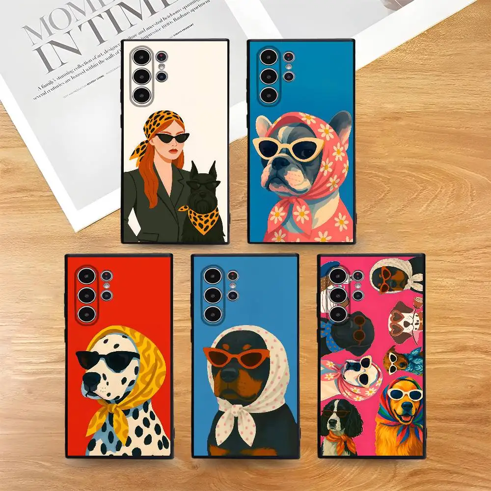 Animals Wearing Bandanas Phone Case For Samsung S Series S21 S22 S23 S24 S25 FE Plus Ultra TPU Soft To Skin-friendly Case