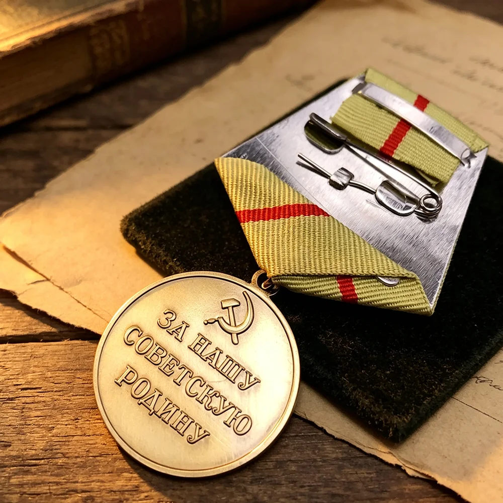 Pure Bronze Order of The Soviet Union Patriotic Guerrilla Medal Commemorative Medallion Collection Decoration Gifts