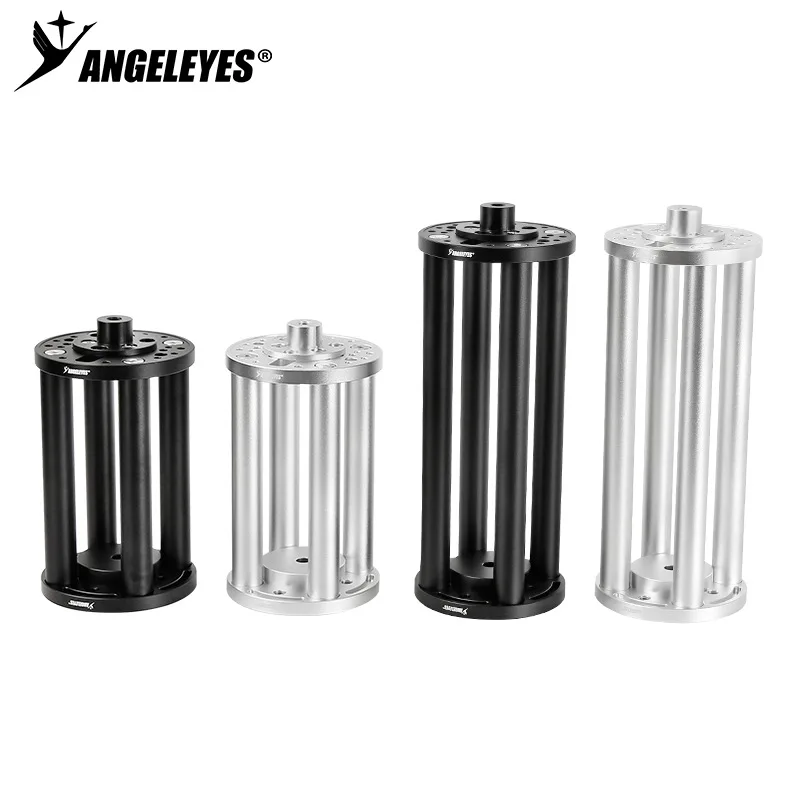 Angeleye EQ6 equatorial telescope with 300mm height extension column and black/silver astronomical telescope accessories