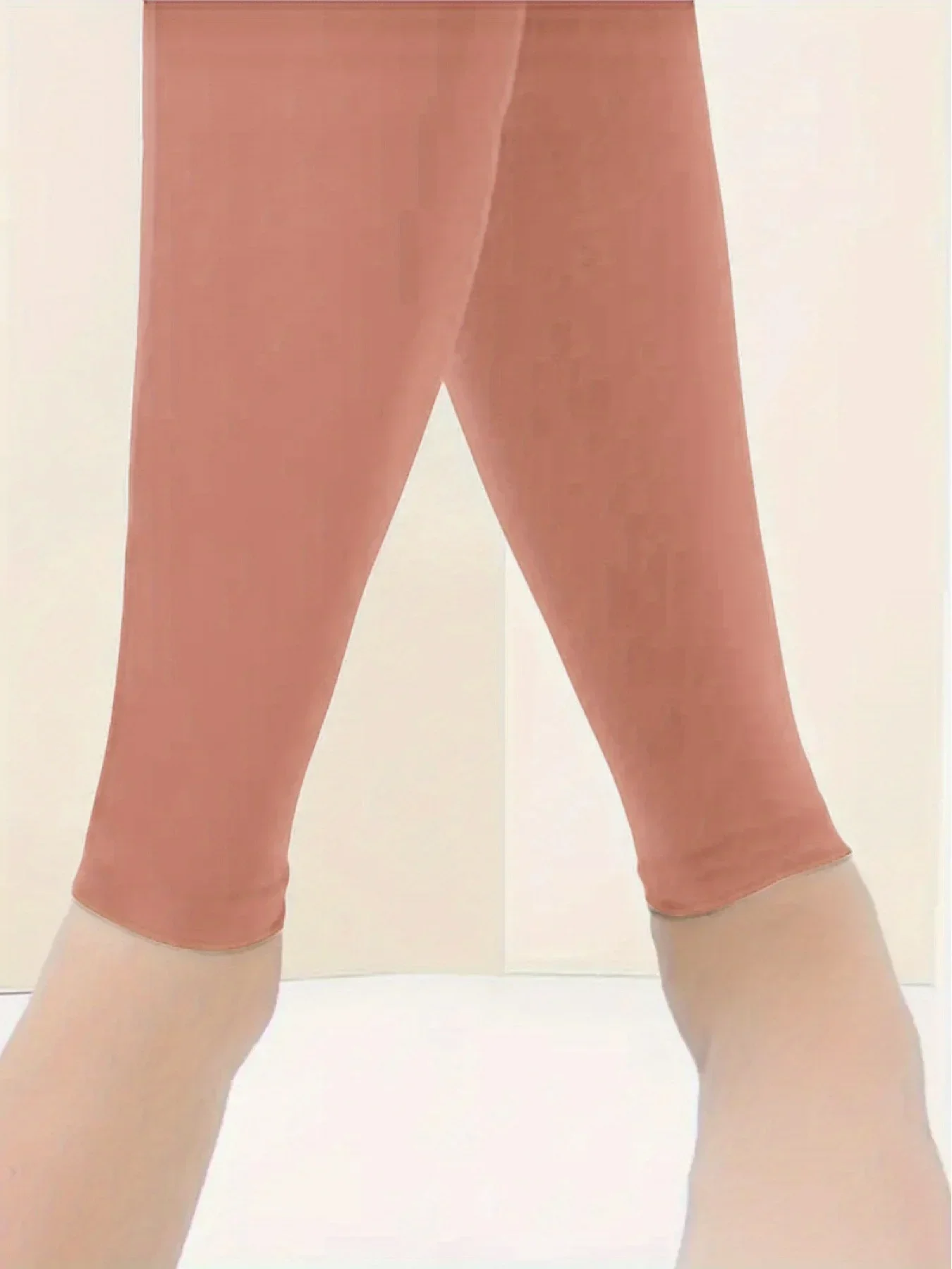 Women\'s seamless solid warm underwear,  comfortable slim fit elastic tight pantsWomen\'s seamless solid warm underwear