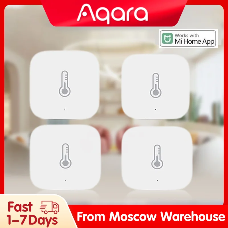 Aqara Temperature Sensor Smart Air Pressure Humidity Environment Sensors Zigbee Smart Remote Control For Mi Home Aqara Home APP