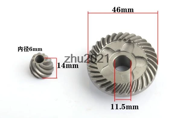 Angle Grinder Spiral Bevel Gear Set for Bosch GWS 6-100