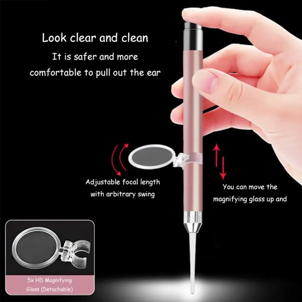 Children Ear-Picker Ear Spoon Earwax Digging Ear Cleaner Ear Wax Removal Led Flashlight Earpick Ear Pick With Light