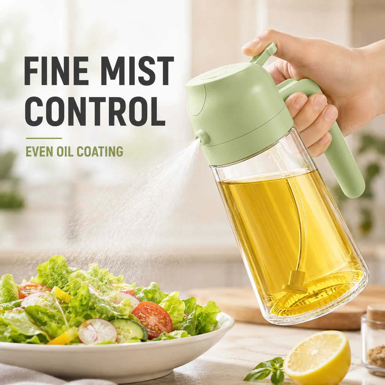 2 in 1 Olive Oil Sprayer Dispe - Camping Cooking Oil recension och pris