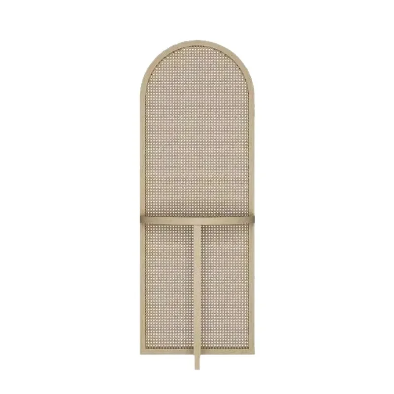 

Japanese-style rattan screen partition living room entrance porch blocking movable solid wood seat screen