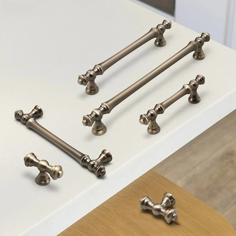 Antique bronze cabinet door handles, vintage wardrobe/cupboard pulls, kitchen and shoe cabinet drawer knobs, furniture hardware
