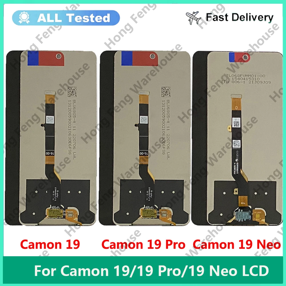 For Tecno Camon19 CI6n Camon 19 Pro CI8 CI8n CI7n LCD Display Touch Screen Assembly For Tecno Camon 19 Neo CH6i LCD Sensor