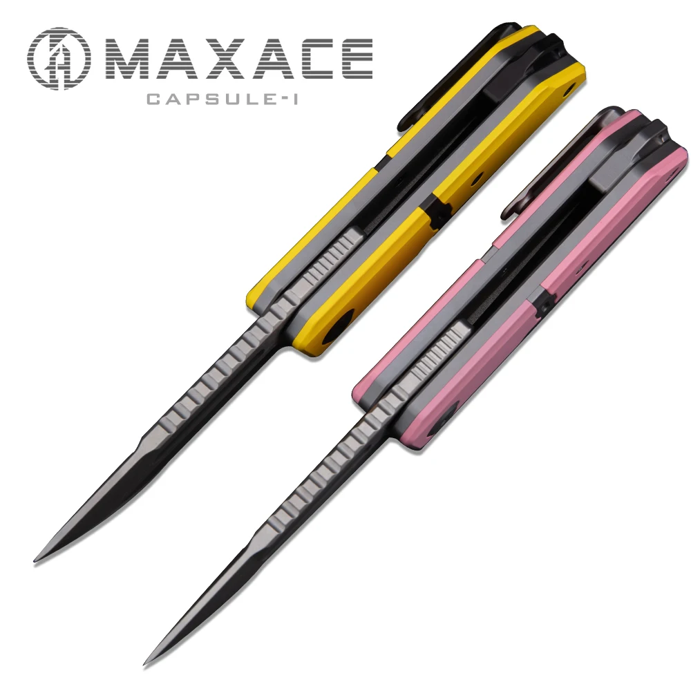 Maxace Capsule-I Folding knife pocket knife camping portable outdoor fruit knife Survival Self-defense Collection And Gift