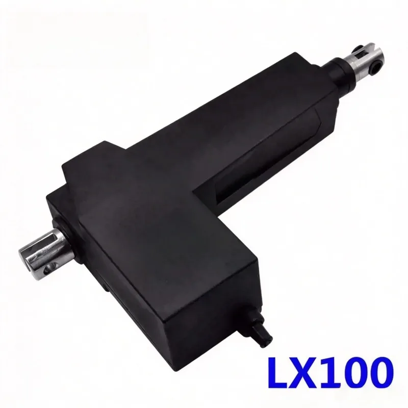 LX100 Electric Linear Actuator 2000N 100mm Stroke 28mm/s Stainless Steel Telescopic Rod 12V 24V Push Pull Motor
