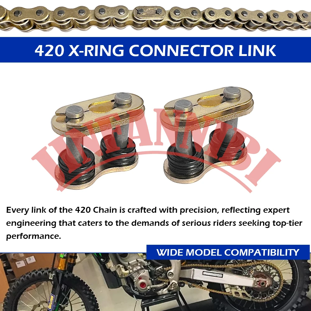 Gold 420 X-Ring Chain 106 Link - Master Link Chain review and price