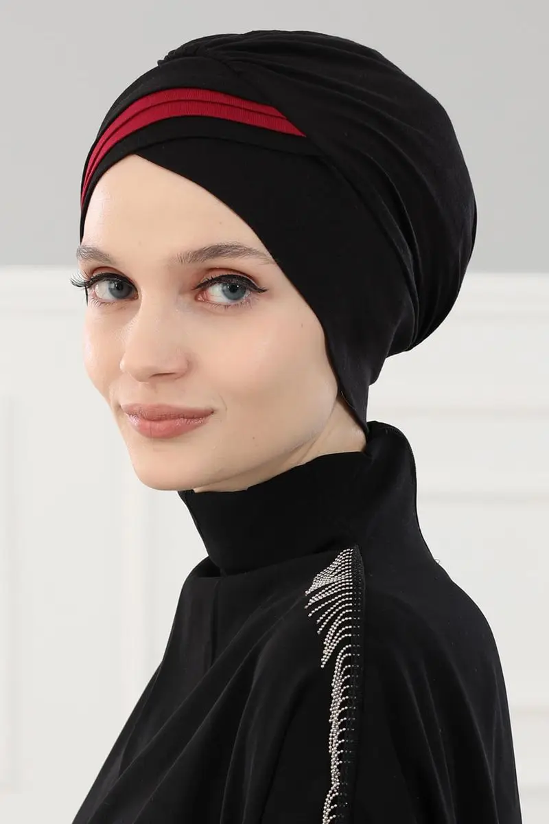 Zweifarbig gekämmter Knochen schwarz