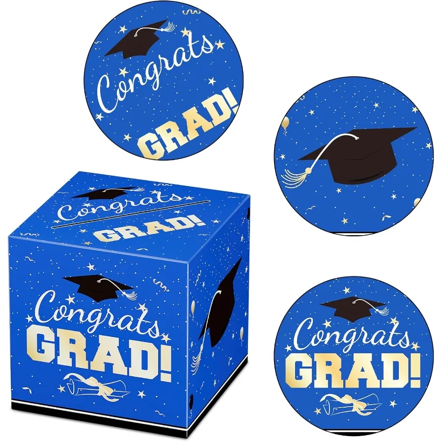 Graduation Party Decorations Graduation Grad Card Box for Graduation Party Favors Graduate Money Boxs for 2025 Graduation Party