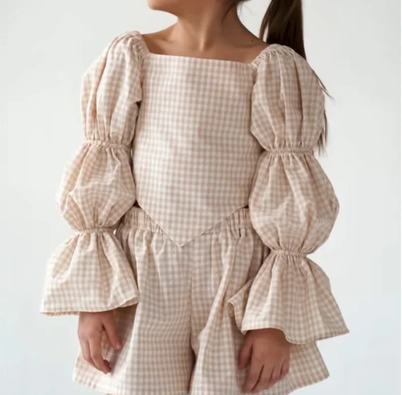 

New Baby Girls Summer Cute Sets, Top +Skirts Princess Fashion Suits 2-7 T