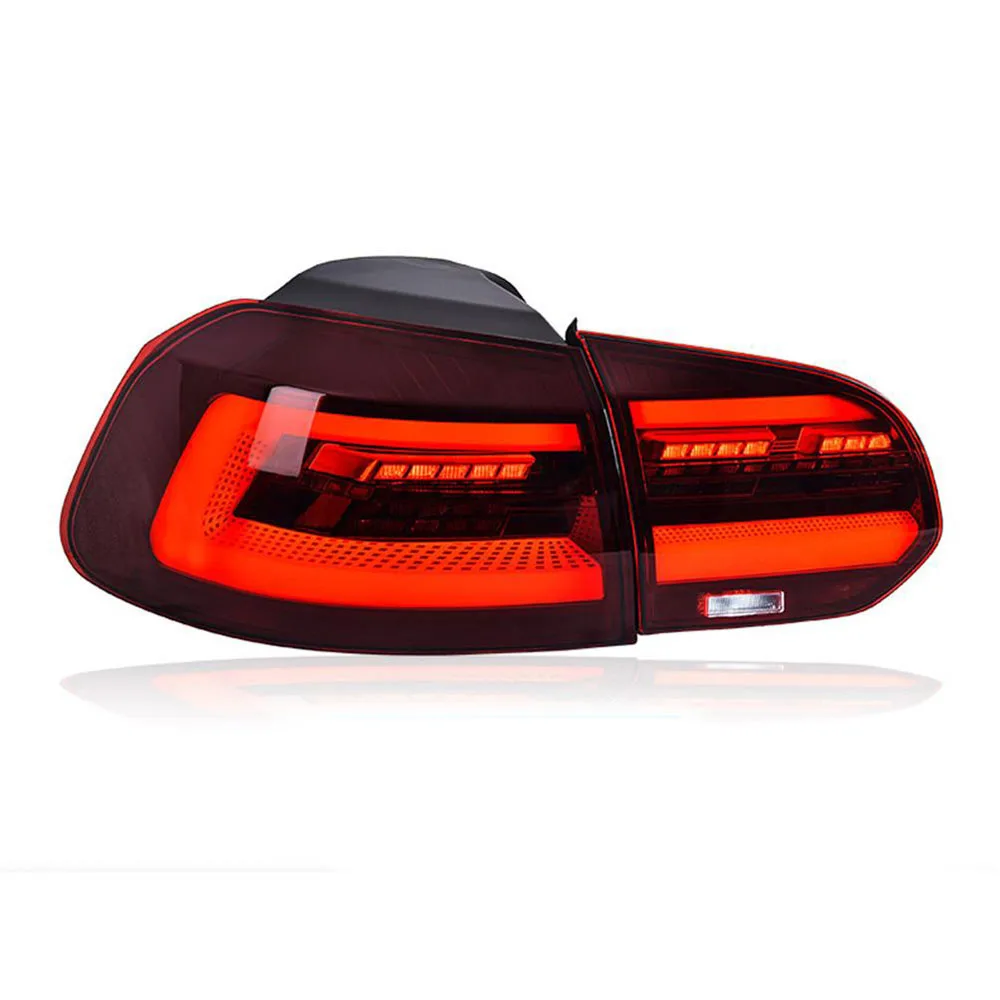 

For Volkswagen Golf 6 Tail Light Assembly 10-13 Models Modified New LED Running Water Turn Tail Light Assembly