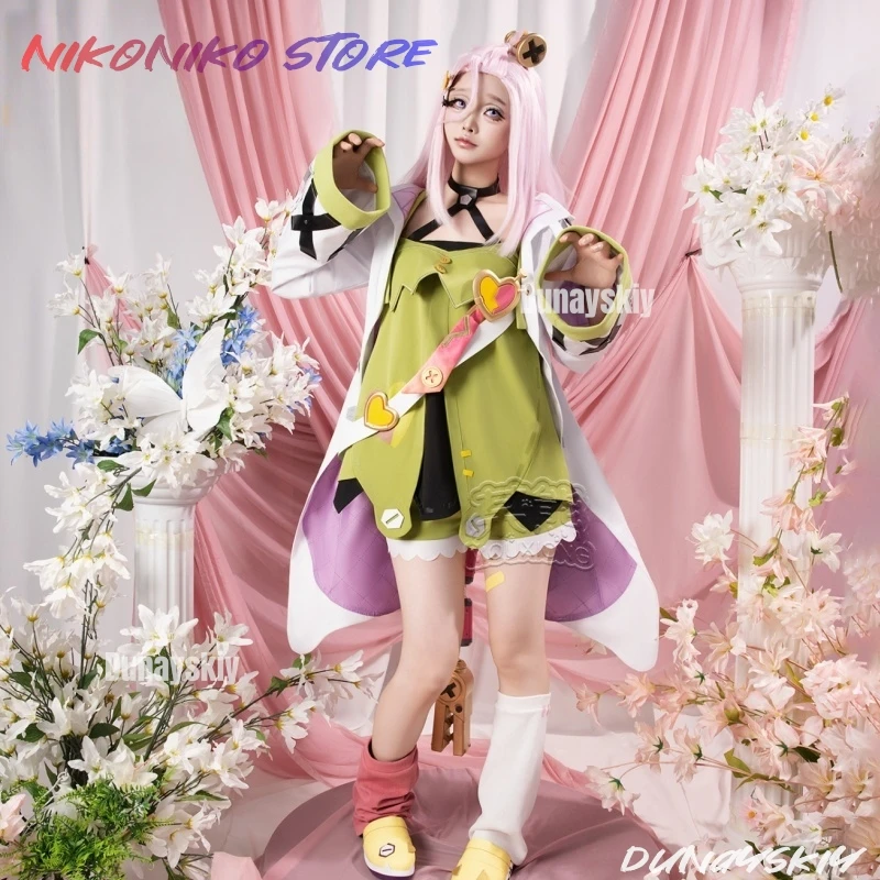 لعبة Genshin Impact Aino أزياء تنكرية فستان شعر مستعار للنساء للهالوين شعر مستعار للحفلات الرسوم المتحركة دعائم موحدة 2025 جلد جديد