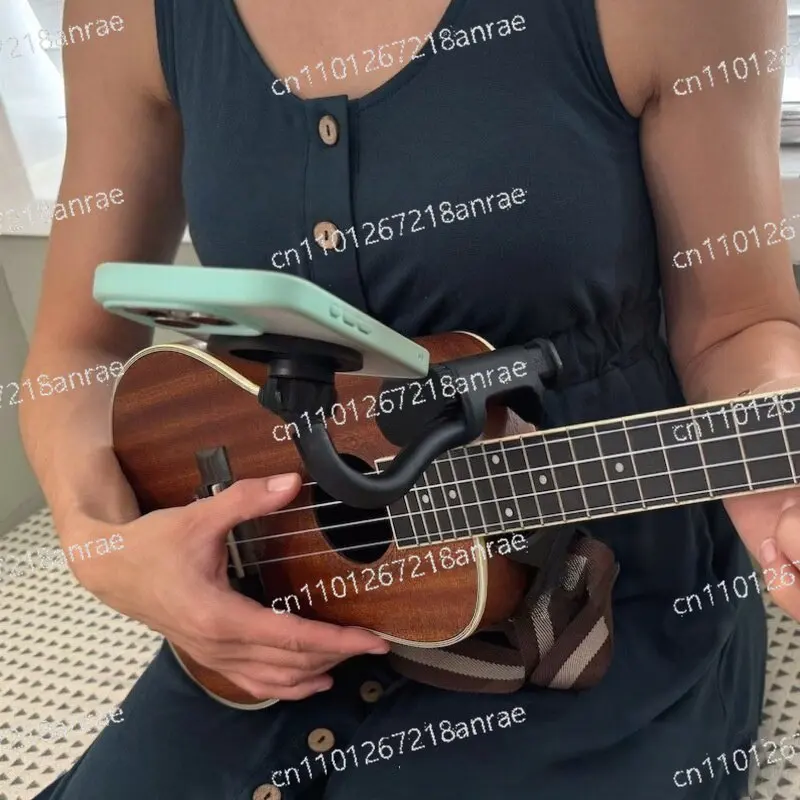 Guitar live stream mobile phone clip recording video thumb piano mobile phone holder universal gimbal strong clip