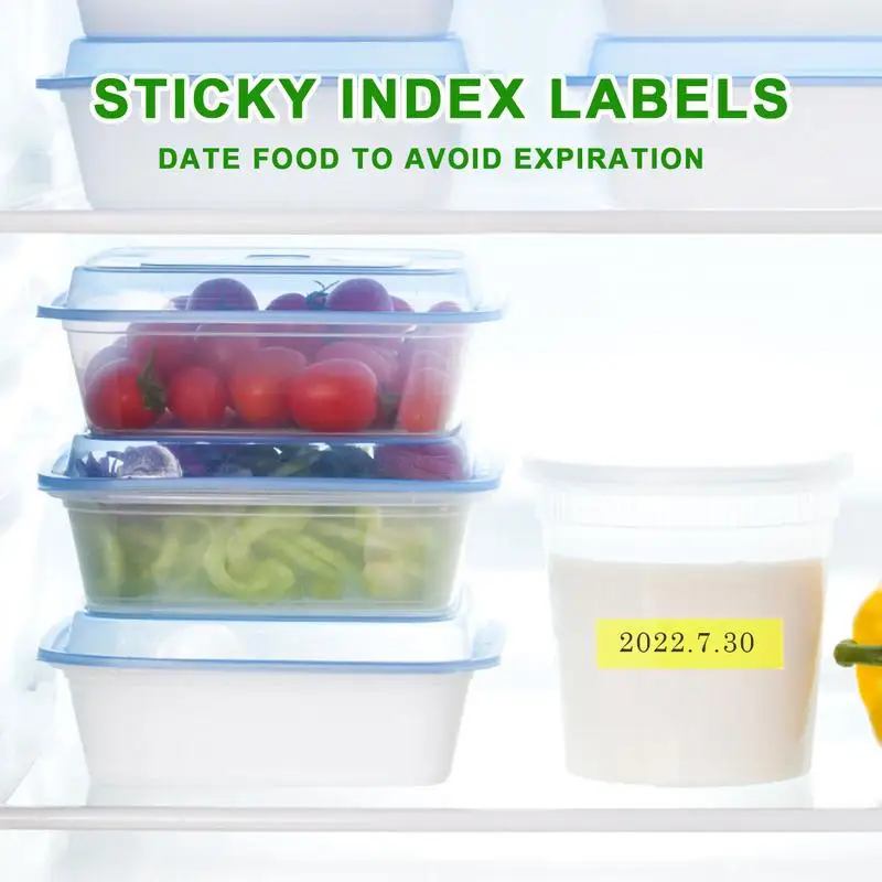 Sticky Index Labels Fluorescent Sticky Note For Page Marker Waterproof Writable Sticky Notes For Page Marking And Classify File