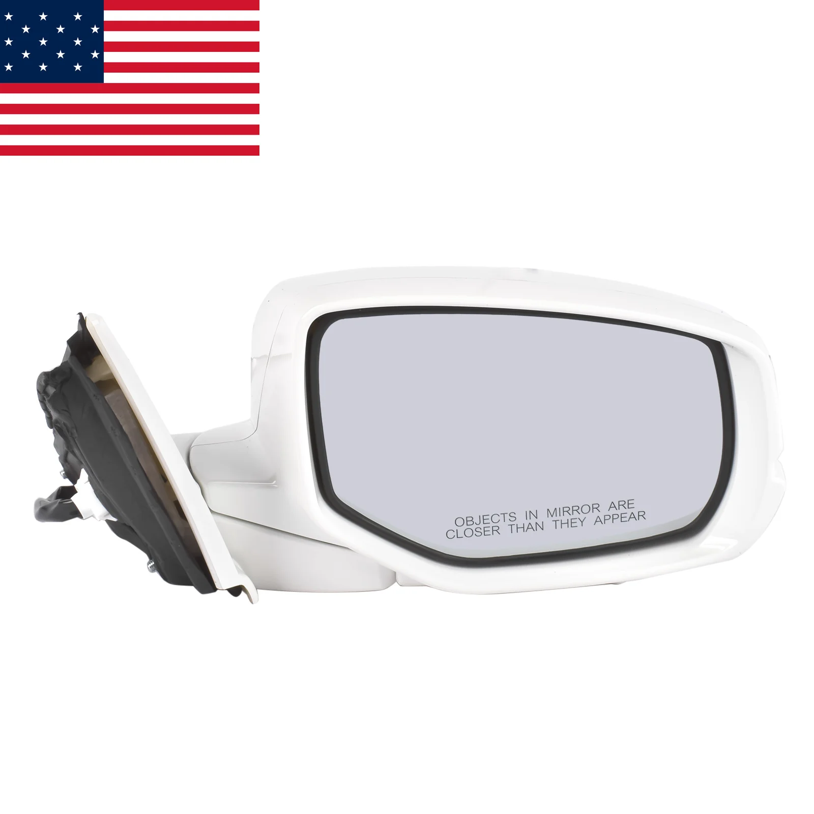 AP03 Right Side Rearview Mirror 76200-T2G-A42ZC for 2013-2015 Honda Accord, White