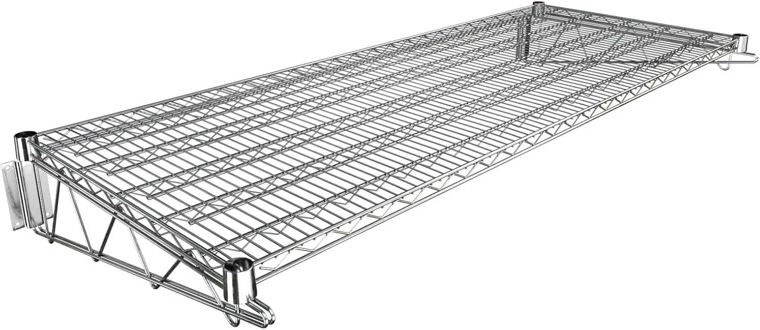 

24" x 60" Chrome Wire Wall Mount Shelf