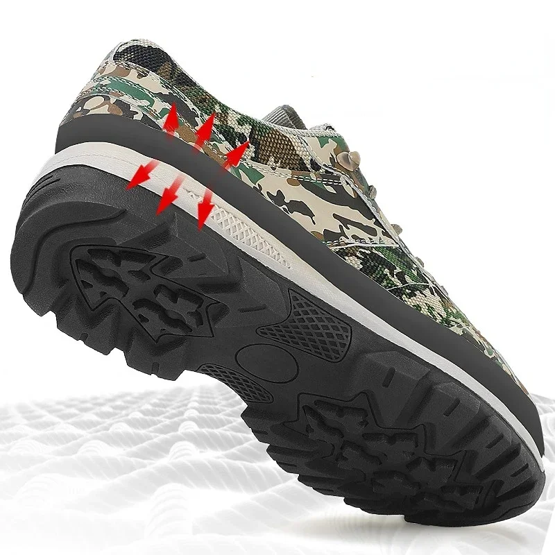 Tactical Men’s Sneakers Mesh Hunting Shoes for Men Wear-resistant  Breathable Sports Sneakers Camouflage Non-slip Shoes for Men