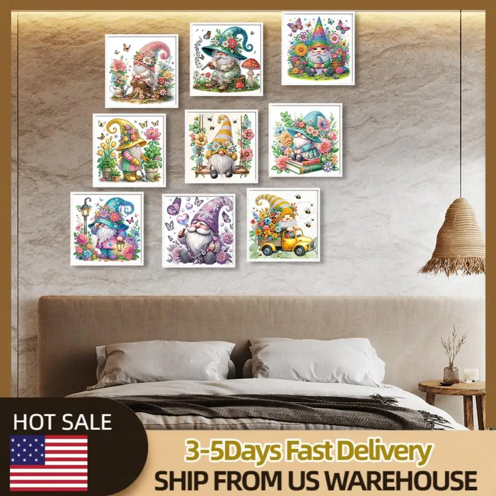 

9pcs 5D DIY Partial Special Shaped Drill Diamond Painting Goblin Art 30x30cm