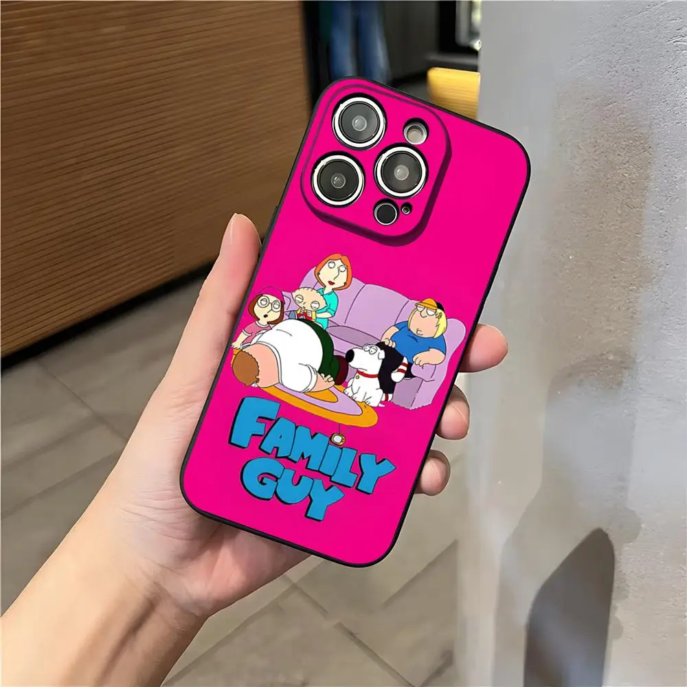 Чехол для телефона Cutensil F-Family G-Guy для iPhone 17 Pro Max, 15 Pro, 16, 14 Plus, 12, 13 Mini, 11 Pro, противоударный, мягкий