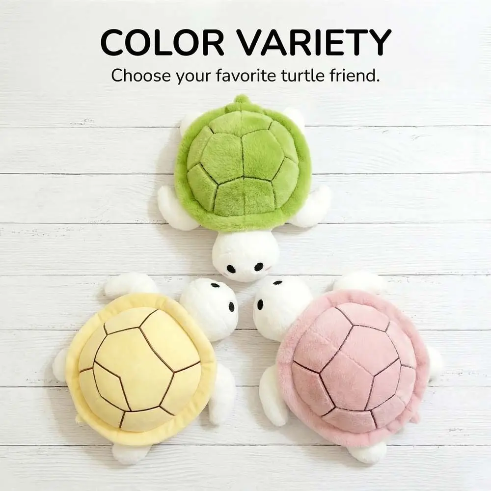 Novelty Fluffy Tortoise Collection Soft Sea Turtle Stuffed 15-28cm Cute Turtle Throw Pillow Car Decor