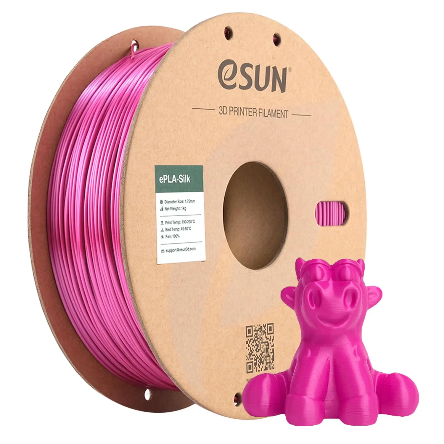 eSUN シルク PLA フィラメント 1.75 ミリメートルレインボーマルチ