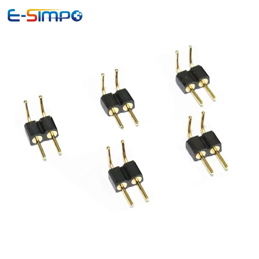 Right Angle 2/3/4/40P 2.54mm Round Hole Single Row RA RGB LED PCB IC Crystal Transistor Female Tin Male Gold Pin Header Socket